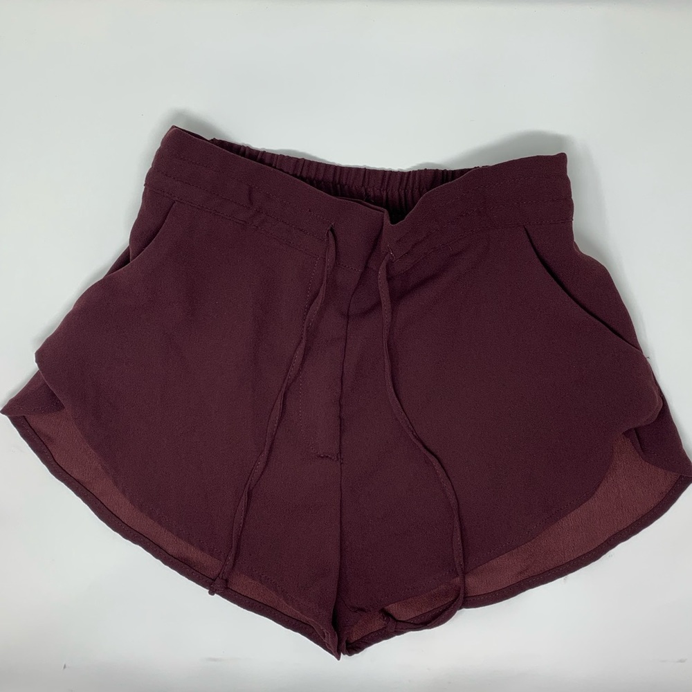 Paperbag Waist Slant Pocket Shorts